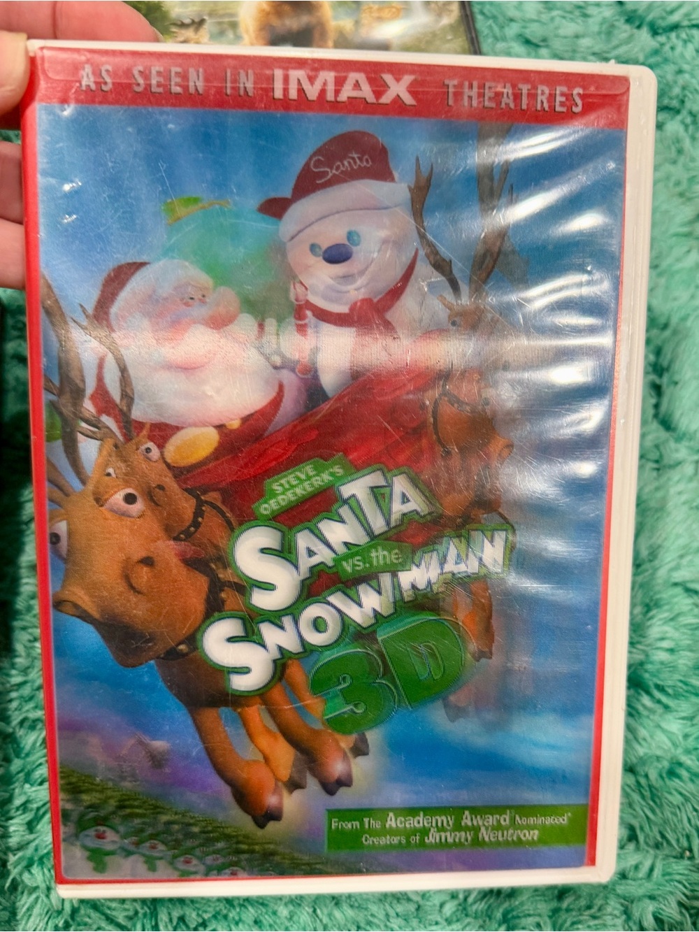 Santa vs. the Snowman 3D DVD - Colorful Holiday Cover